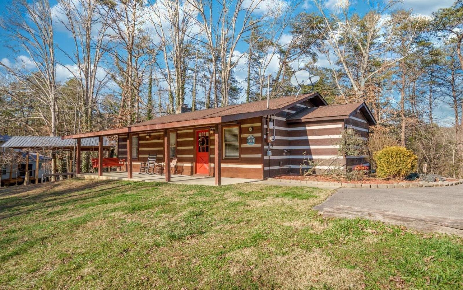 Wooded Bliss Hot Tub Single Level Cabin With No Steps Rocking Chairs And Wooded Views Pigeon Forge Exterior foto